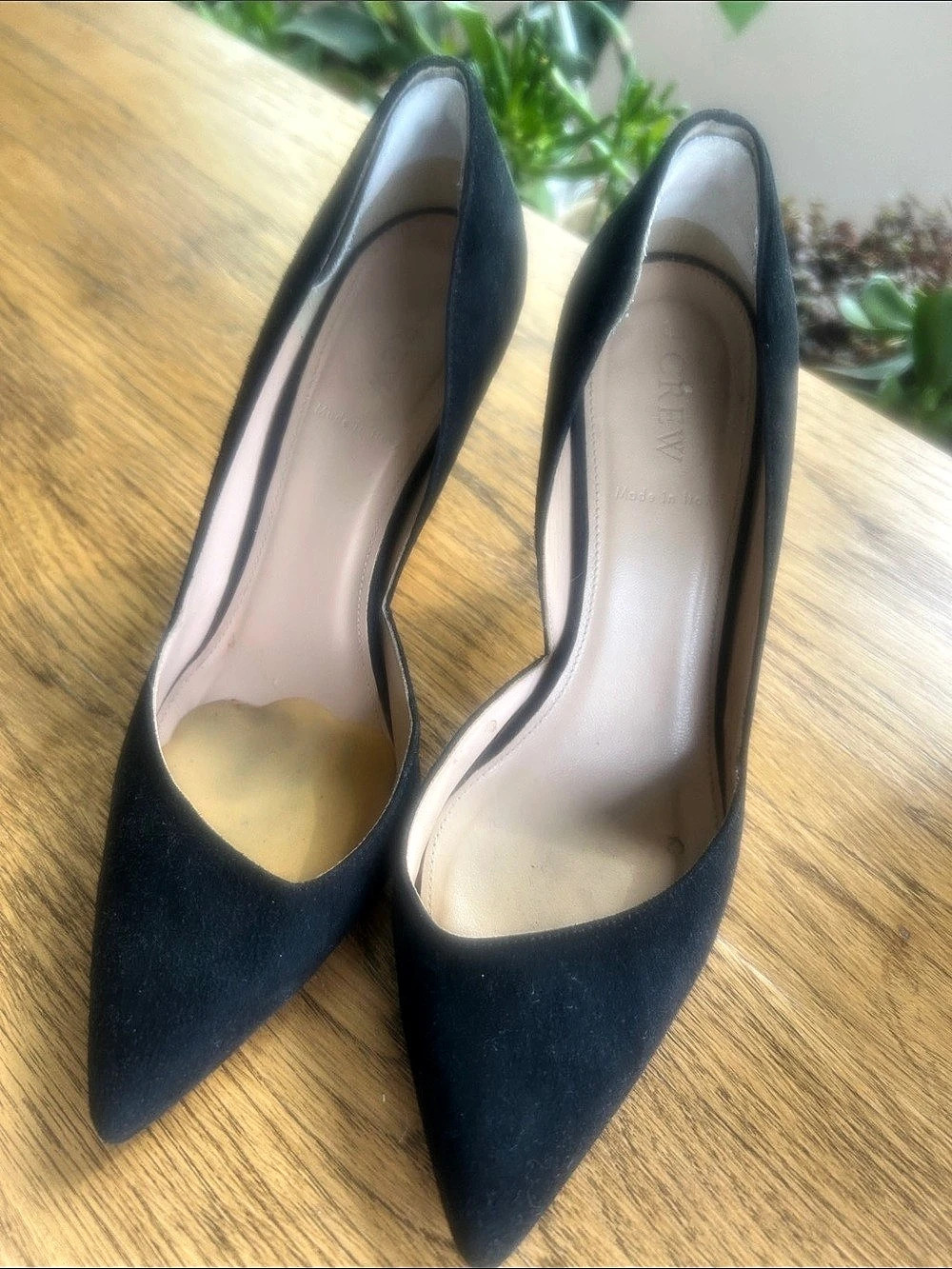 J.Crew Colette Suede D'Orsay Pumps Black